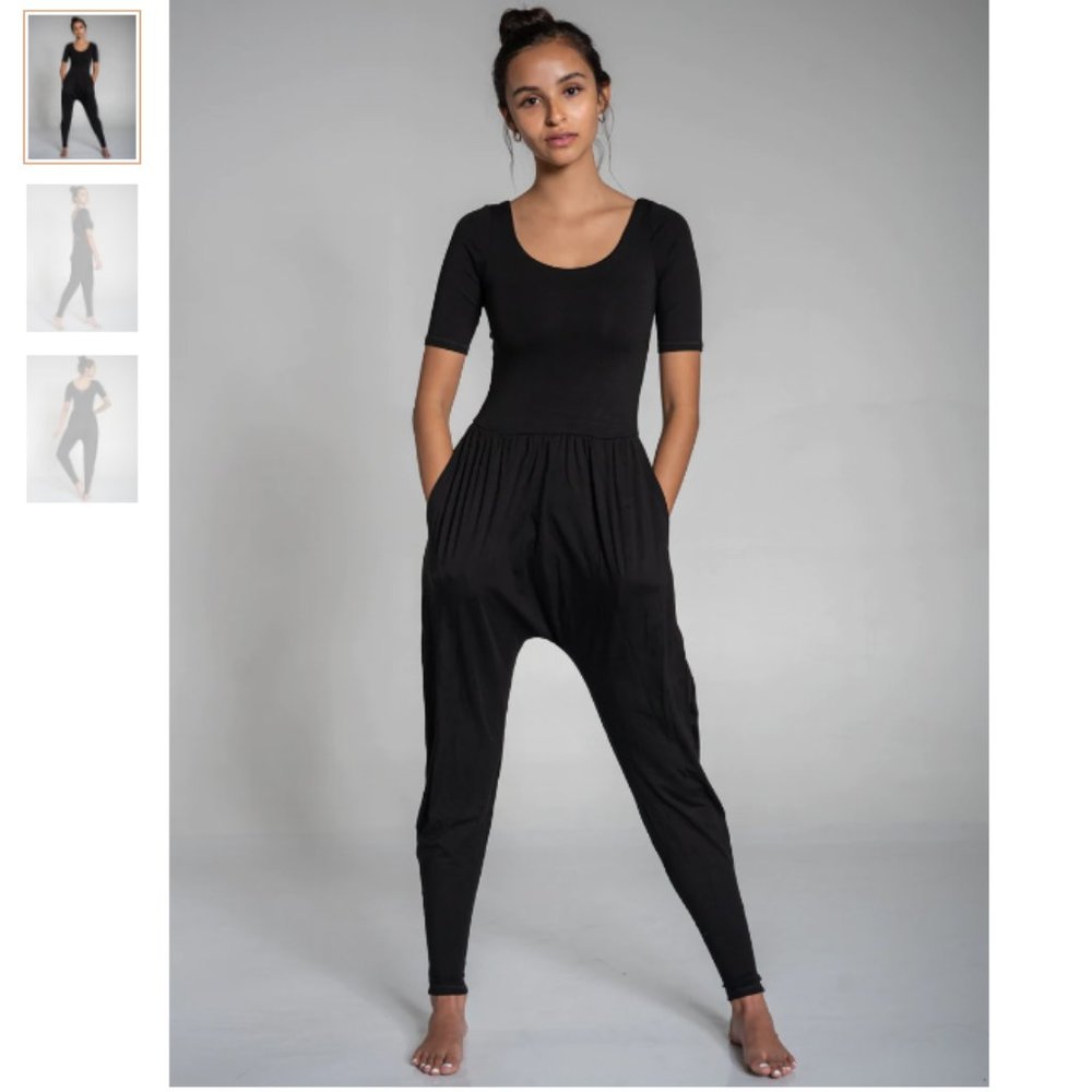 IMBODHI Sleeved Bodhi Jumper in Midnight Black, XS